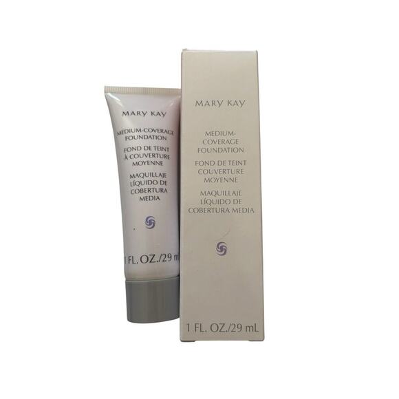 Mary Kay Other - Mary Kay Medium Coverage Foundation Ivory 104 Wide Gray Lid new in box